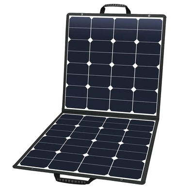 Carregador dobrável solar portátil do poder do saco entregando da dobra ETFE 60W do painel 6 de Sunpower