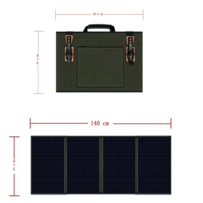 Peso leve dobrável policristalino portátil do painel 100w solar para exterior