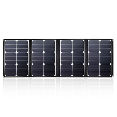 Carregador dobrável portátil do painel 80w solar de PVDF com saída da C.C. e do USB