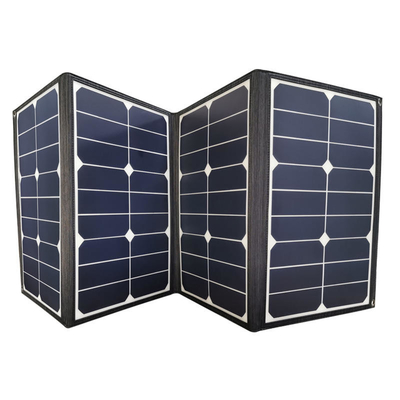 Carregador dobrável portátil do painel 80w solar de PVDF com saída da C.C. e do USB