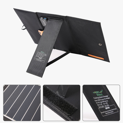 carregador dobrável portátil do painel 21w solar para a bateria do telefone