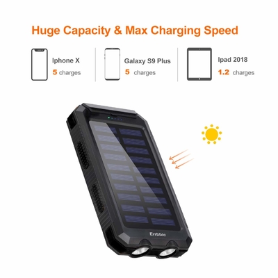 Carregador posto solar alternativo 20000mah do bloco do banco do poder do universal do ODM