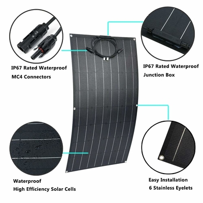 Painel solar Monocrystalline dobrável de 12V 100w flexível