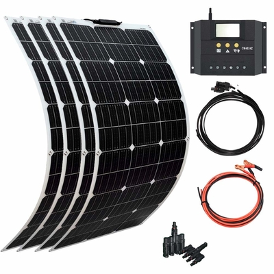 Painel solar amorfo flexível Monocrystalline 100W 12V 400W 40A