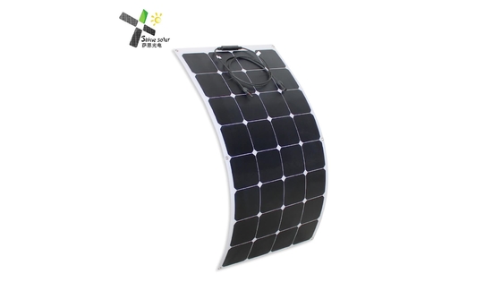 módulo solar Monocrystalline flexível fino dos painéis solares de 12V 110W para o barco do carro