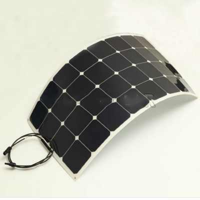 módulo solar Monocrystalline flexível fino dos painéis solares de 12V 110W para o barco do carro