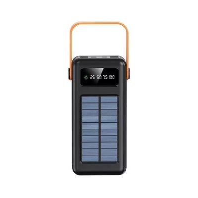 banco das energias solares de 30000mAh 100000mAh 120000 Mah Solar Charger Detachable Cable com correia