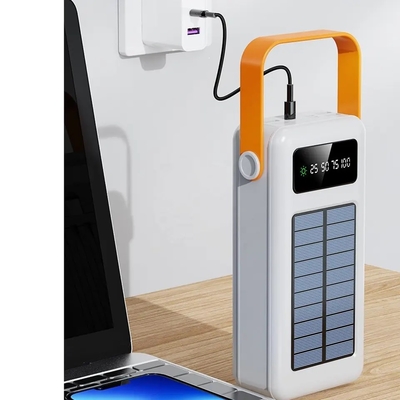 banco das energias solares de 30000mAh 100000mAh 120000 Mah Solar Charger Detachable Cable com correia