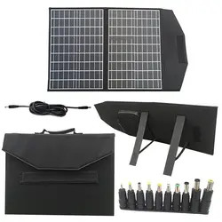 Painel dobrável da célula solar do painel solar 100W 18v 5 da dobra flexível para a casa exterior