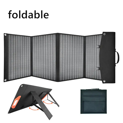 Painel dobrável da célula solar do painel solar 100W 18v 5 da dobra flexível para a casa exterior