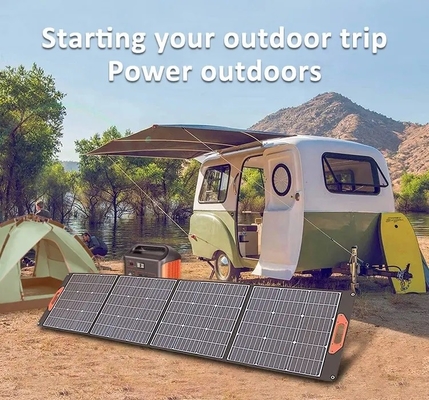 Painel solar dobrável solar portátil de painel 200W das mono células solares com saída de USB