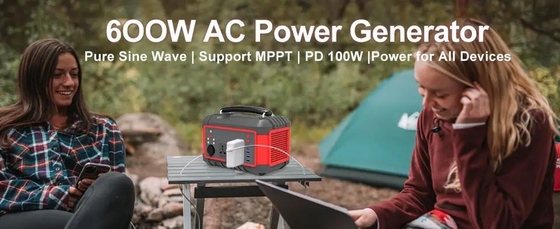 do gerador solar rápido da carga de 600W USB C.C. portátil da C.A. da central elétrica de bateria do lítio