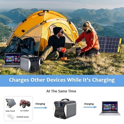 220V fora da rede gerador de energia solar portátil Lifepo4 bateria 1000W