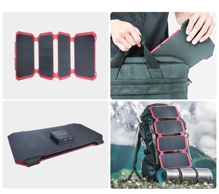 28w dobrou o bolso flexível 12v/15v dos painéis solares de Sunpower com os jogos do poder para acampar