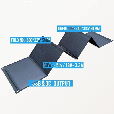 120W 300W 600W Sistema de painéis solares para o exterior Célula dobrável Carregamento móvel para casa