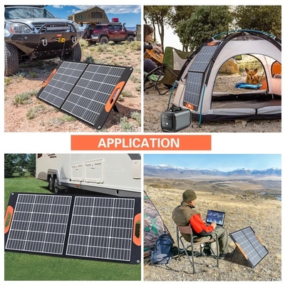 60W 100W 150W painéis solares dobráveis portáteis 200W para acampamento ao ar livre