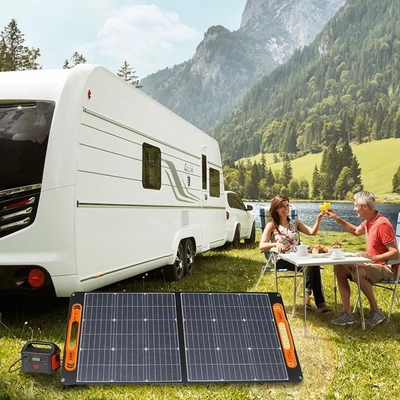 60W 100W 150W painéis solares dobráveis portáteis 200W para acampamento ao ar livre