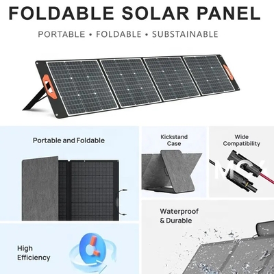 Jogos solares de acampamento de dobramento portáteis novos da caravana do painel solar 100W 200W do carport da eficiência elevada 120w com saídas de USB