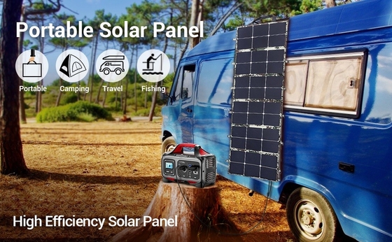 Painel solar dobrável de 110W ETFE portátil 6 carregador de viagem dobrável Painel solar para uso doméstico