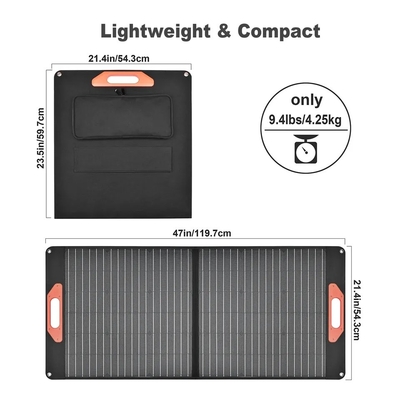 ETFE 100W painel solar Kit de carregamento dobrável 60w 100w 3 Dobrar 5 Dobrar cada módulo individual