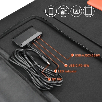 ETFE 100W painel solar Kit de carregamento dobrável 60w 100w 3 Dobrar 5 Dobrar cada módulo individual