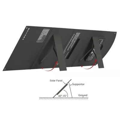 Painéis Solares de Alta Eficiência Posicionáveis Impermeáveis 21W 40W 60W 80W 120W 200W
