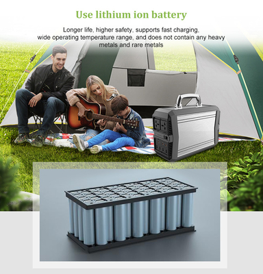 Onda de seno pura solar portátil exterior da C.A. do sistema de gerador 96000mAh da emergência 300W