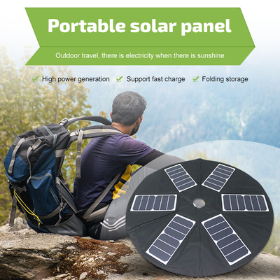 Carregador dobrável 39w do painel solar do guarda-chuva portátil impermeável com saída do Usb 2