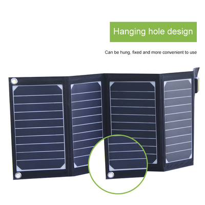 Carregador dobrável solar do painel solar do carregador 20w com a saída do Usb 2 impermeável