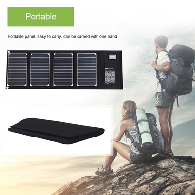 Carregador dobrável solar do painel solar do carregador 20w com a saída do Usb 2 impermeável