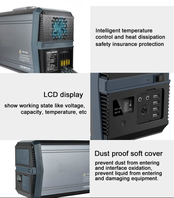 gerador solar 1000W de 110V 220V Li Ion Power Station Bank Energy