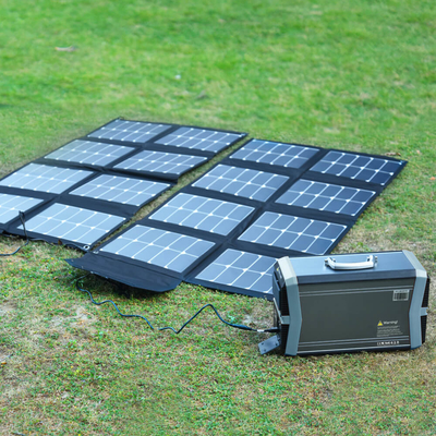Estação de Gerador Solar Ac 110v 220v 1503Wh 12v Bateria de Lítio