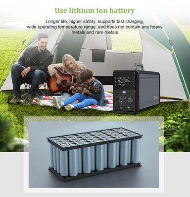 backup portátil solar da fonte de alimentação do gerador solar de 1380Wh Lifepo4