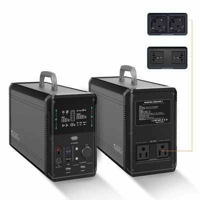 Central elétrica portátil 1500W de bateria de lítio LiFePO4 para a emergência da casa rv