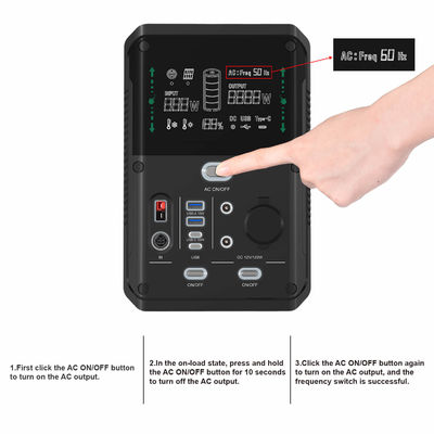 Central elétrica portátil solar portátil 1000w de gerador alternativo 220v