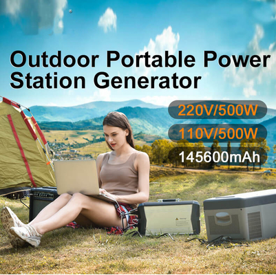 500w BMS Outdoor Camping Portable Li Ion Power Station Environmentally Friendly