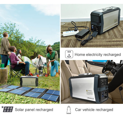 banco de acampamento solar USB QC3.0 da central elétrica de bateria de lítio 1000w para o sistema de iluminação