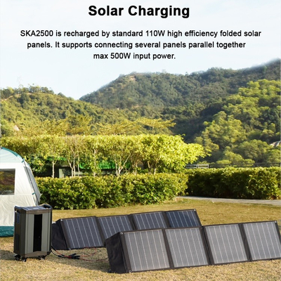 Central elétrica portátil 2500W do gerador do painel solar 4000W