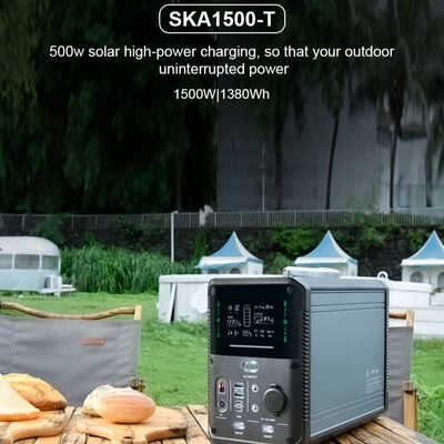 1500W Li Ion Power Station recarregável para o armazenamento exterior da emergência do curso