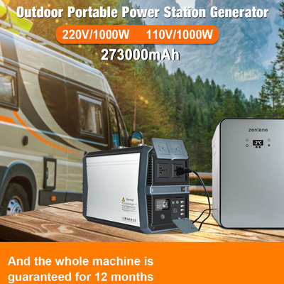 1000w gerador portátil pequeno da central elétrica 220v com painel solar