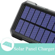 Carregador posto solar sem fio portátil 18W QC3.0 do banco do poder com 4 saídas 3